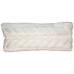 The North Face Minna Cable Knit Headband Cream White Fleece Lined Womens One Sz‎
